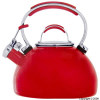 Prestige Red Enamel Whistling Kettle 2Ltr