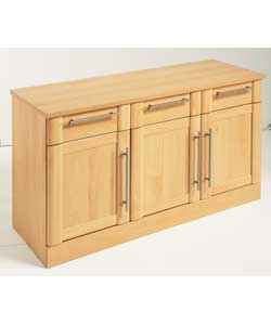 miami Beech Effect 3 Door Sideboard