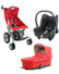 Fastfold Newborn + Travel System Red