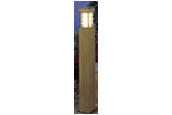 19006 / Tower 70cm Teak Effect Bollard