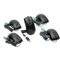 Optical Wheel Mouse 5 pack Black