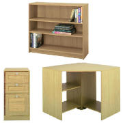 desk, filer & bookcase package