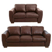 large & regular sofa, cognac