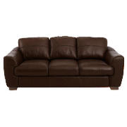 leather sofa large, chocolate