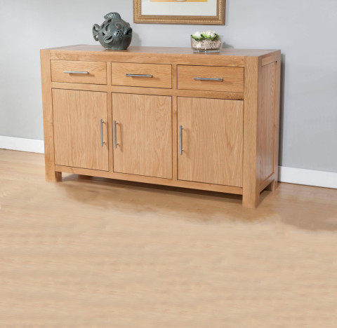 Milano Oak Sideboard 3 drawers and 3 doors