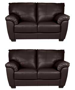 Regular and Regular Sofa - Chocolate