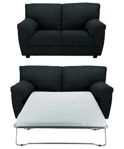 Sofa Bed and Regular Fabric Sofa - Black