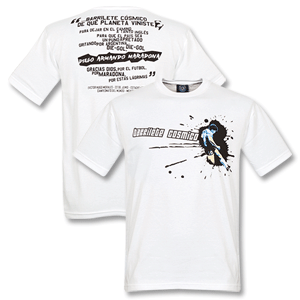 2008 Maradona Barrilette Tee - White