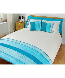 Suede Kingsize Bed Set - Teal