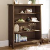 Low Wide Bookcase Walnut