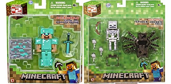 Diamond Steve And Spider Jockey Twin Pack Action Figures Toys