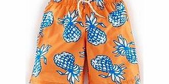 Mini Boden Bathers, Orange Pineapples,Reef/Ecru Skulls,HMS