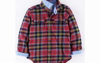 Brushed Check Shirt, Grey,Red Gingham,Khaki