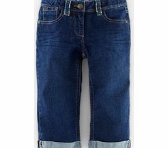 Mini Boden Cropped Roll-ups, Dark Denim,Light Denim