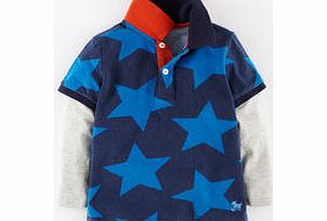 Mini Boden Layered Polo, Navy Star,Slate/Grass 34282087