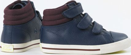 Mini Boden Leather High Tops Cobalt Blue Mini Boden, Cobalt