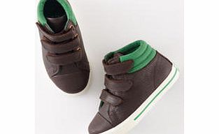 Mini Boden Leather High Tops, Dark Brown,Lava 34179200