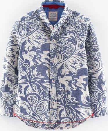 Mini Boden Mark Hearld Shirt Mark Hearld Chambray Coastal