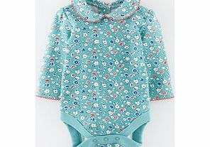 Mini Boden Pretty Collar Body, Duck Egg Autumn Sprig,Honey