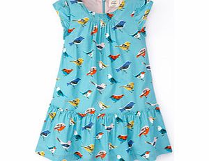 Pretty Printed Cord Dress, Duck Egg Garden