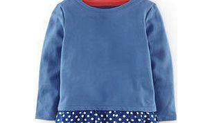 Mini Boden Ruffle Sweatshirt, Oatmeal Marl/Multi