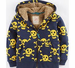 Shaggy Lined Hoody, Storm Skulls,Jade Green