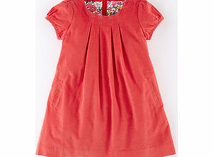 Mini Boden Simple Cord Dress, Red,Rhino,Fountain