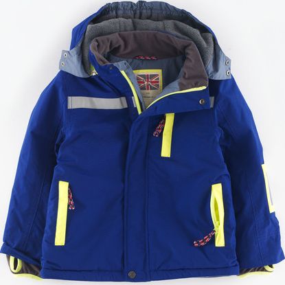 Mini Boden Snow Jacket Indigo/Silver High Vis Mini Boden,