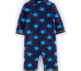 Mini Boden Surfsuit, Navy/Bright Blue Stars,Fire Red/Slate