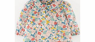 Sweet Printed Top, Blush Flowerbed,Cornflower