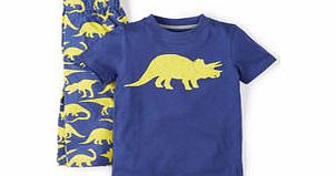 Mini Boden Wildlife Pyjamas, Soft Navy Jurassic,Paradise