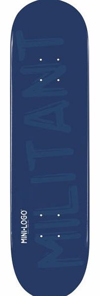 Militant Skateboard Deck Navy - 7.75