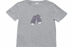 Boys grey baseball trainers T-shirt