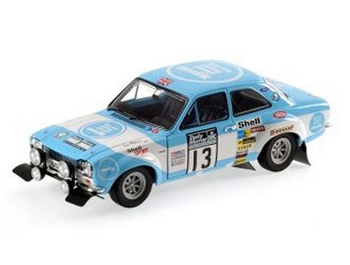 Diecast Model Ford Escort MkI (1973 Winner RAC Rally) in Light Blue (1:18 scale)