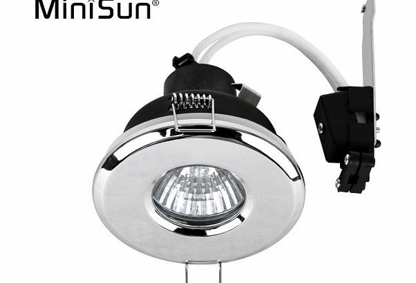 Bathroom/Shower IP65 Polished Chrome GU10 Ceiling Downlight