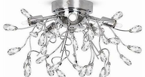 Modern Chrome Jewel Ceiling Light Chandelier