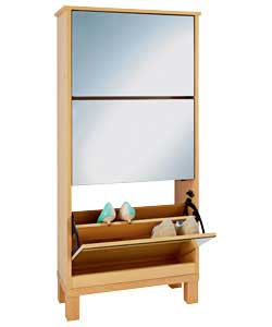 shoe storage cabinet beech