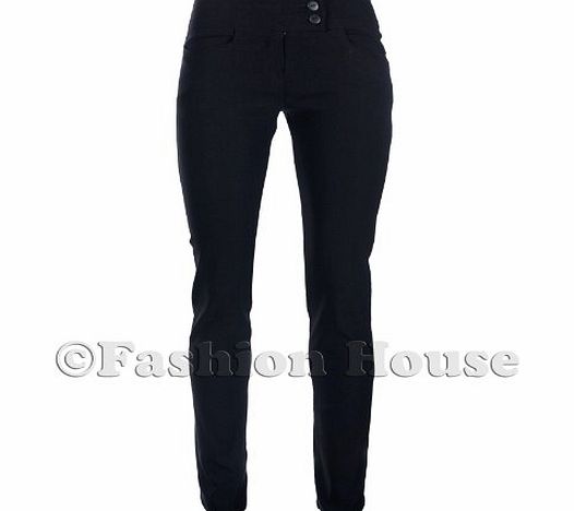 New Girls Black Grey School Trousers Sizes 4-16 Sexy Miss Sexies Skinny Straight Leg (6, 33`` Inside Leg Grey)