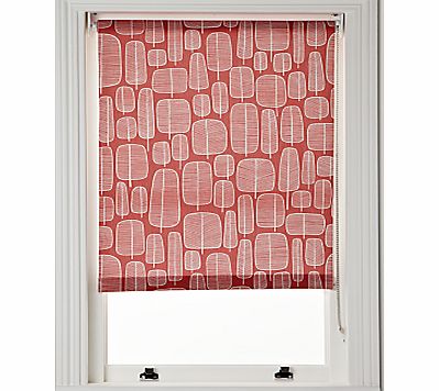 MissPrint Home Little Trees Roller Blind, Chilli