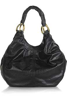 Leather hobo bag