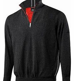 Mizuno Mens Windproof Zip Neck Lined Sweater 2014