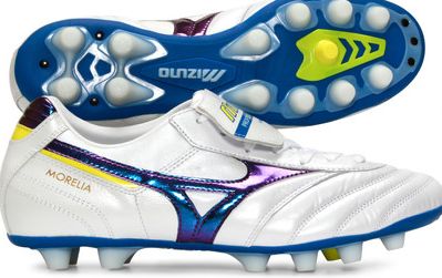 Morelia MD FG Football Boots Pearl/Morpho/Ink Blue