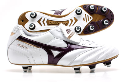 Mizuno Morelia SG Football Boots Pearl/Plum