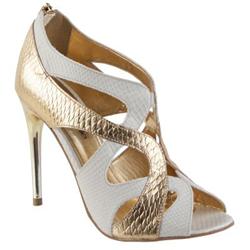 Female Lantra Beige Leather Evening in Beige