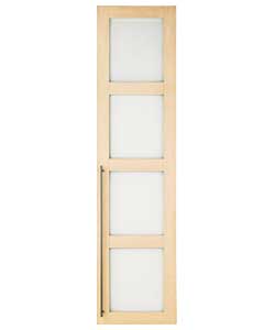 Glass Shaker Wardrobe Door - Maple