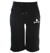 Black Jersey Track Shorts