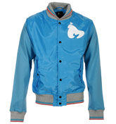 Classic Niagra Blue Baseball Jacket