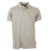 Grey Purity Pique Polo Shirt