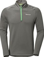 Montane, 1296[^]256757 Mens Power Up Pull On Half Zip Fleece - Shadow