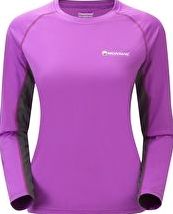 Montane, 1296[^]256709 Womens Sonic Long Sleeve T Shirt - Dahlia